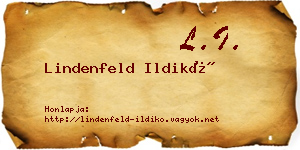 Lindenfeld Ildikó névjegykártya